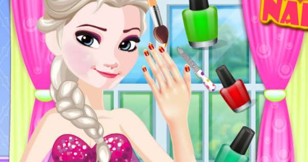 Manicuría y Pedicuría congelantes para La Reina de la nieve